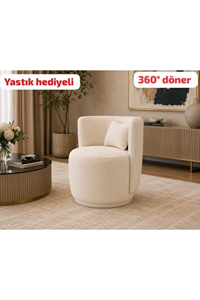 BEYLERBEYİ SEMAZEN 360° DÖNEN KETEN KOLTUK, BERJER, TV KOLTUĞU, ANNE EMZİRME ...