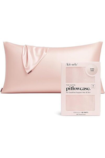 Kitsch Satin Pillowcase for Hair & Skin - Softer Than Silk Pillowcase for Hai...