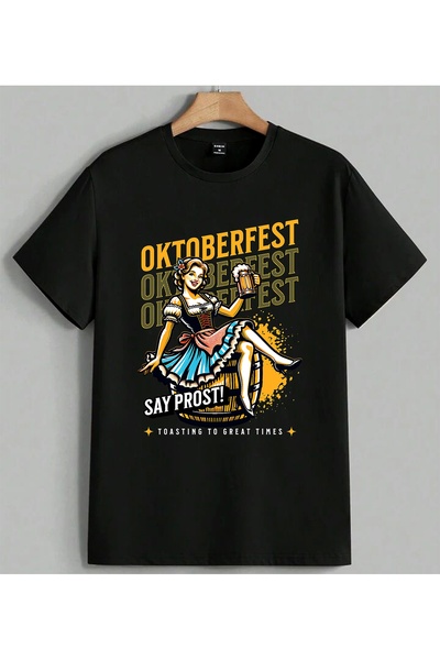 ELFERA Oktoberfest Beer Kiz Say Prost T-shirt majica sa štampanjem, unisex, v...