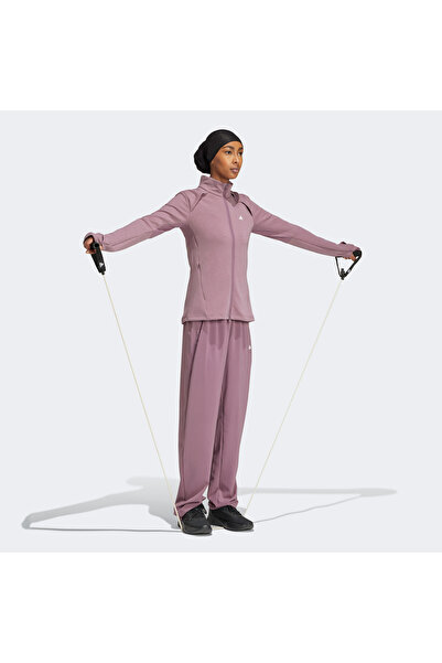 adidas Training Cover up Women's Purple Sweatpants