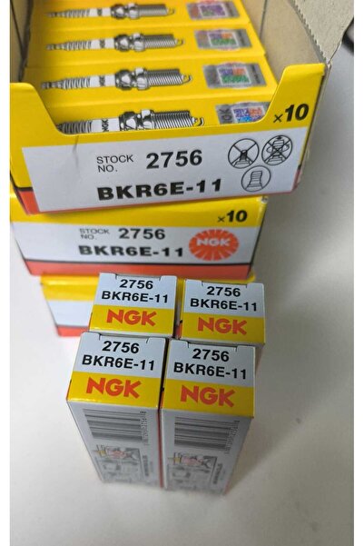 NGK BKR6E-11 Ateşleme Bujisi (2756) - 10 Adet Toptan Kutu Set