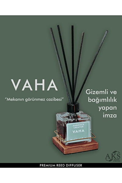 AKS TASARIM VAHA - PREMIUM REED DIFFUSER / ODA KOKUSU 50 (ml)