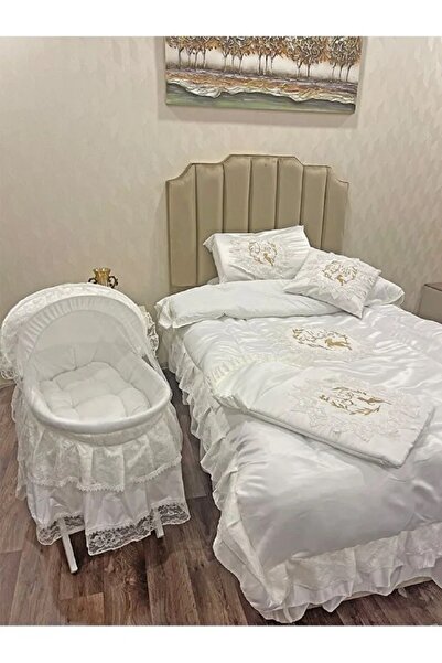 Fun Moment Baby mattress set with crib and Moses basket including base - size...