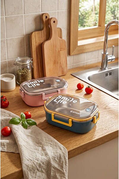 Emsan Smile Life Lunch Box Pembe
