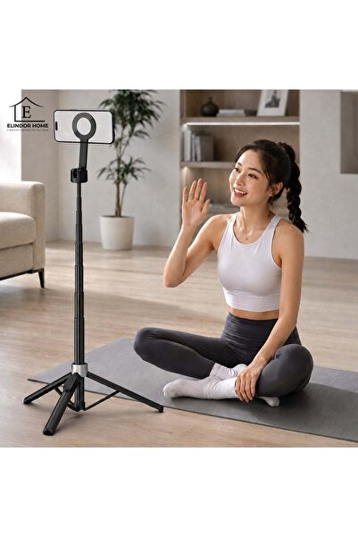 Elindor Trepied Magnetic Elindor ®   pentru iPhone, Selfie Stick Magsafe, Per...