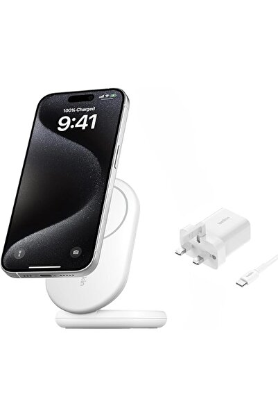 Belkin BoostCharge MagSafe Charger, Magnetic Foldable Wireless Charging Stand...
