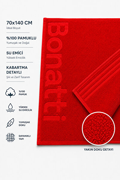 TRENDHİLL Adult Unisex 70X140Cm Summer Beach Towel - Bath Towel - Sea Towel-Red
