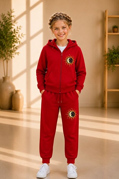 armicem Set de trening cu glugă și fermoar, imprimat, unisex, Armikids, sezon...