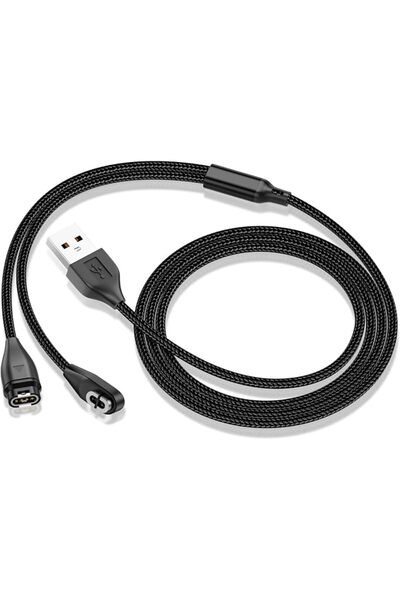 NALACAL كابل شحن USB-A على شكل Y 2 في 1 لساعة شوكز جارمين، كابل شحن لساعة شوك...