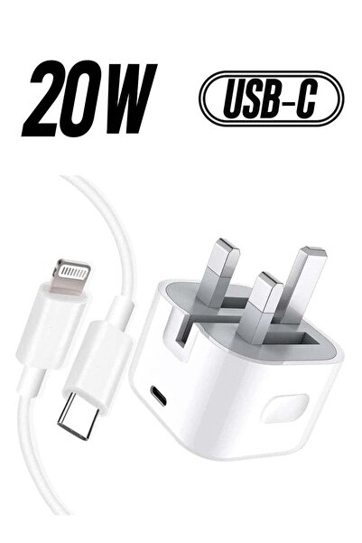 PopZa iPhone Fast Charger Plug & Cable 10FT iPhone 20W USB C USB C Charger Po...