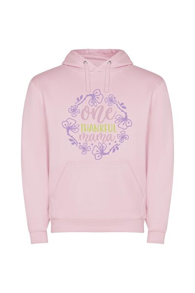 iLovePrints Floral Tribute to Mama Φούτερ με κουκούλα σε χρώμα Ροζ