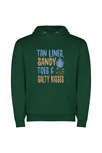 iLovePrints Savouring Sand: Tropical Temptations Φούτερ με κουκούλα σε χρώμα ...
