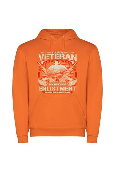 iLovePrints Proud Veteran's Glamorous Declaration Φούτερ με κουκούλα σε χρώμα...