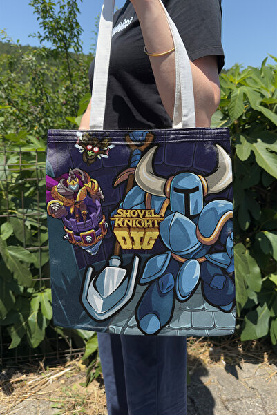 ZipZap Shovel Knight V2 dvostrana platnena torba za štampanje, kompjuterska i...