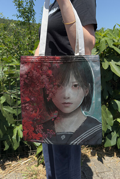 ZipZap Silent Hill V4 Double Sided Canvas Print Tote Bag Computer Gaming Vide...