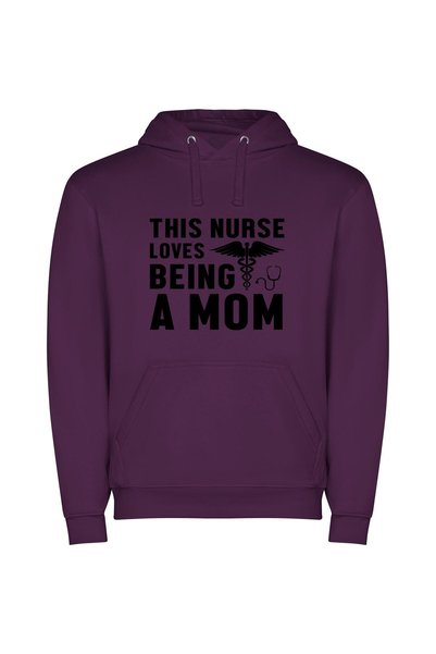 iLovePrints Nurse-Mom: Passionate Caregiver's Journey Φούτερ με κουκούλα σε χ...