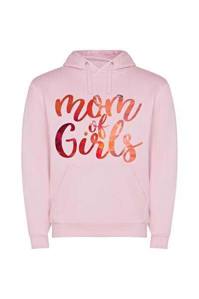iLovePrints Moms and Their Girls Φούτερ με κουκούλα σε χρώμα Ροζ