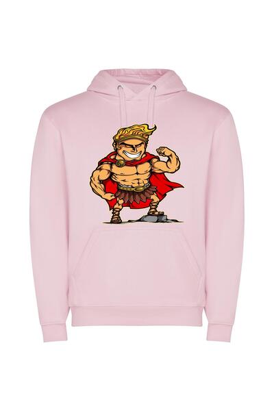 iLovePrints Triumphant Legion of Heroes Φούτερ με κουκούλα σε χρώμα Ροζ