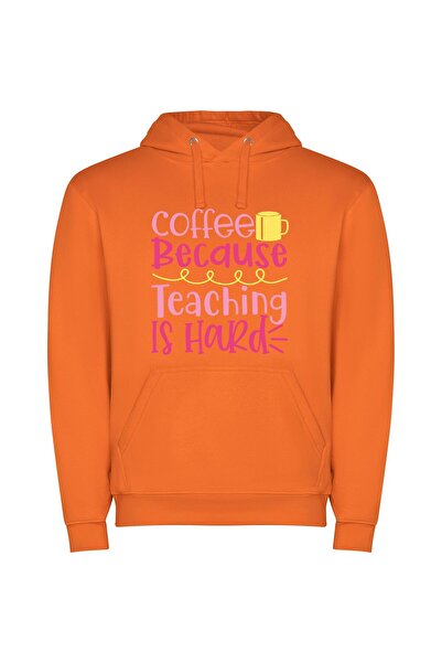 iLovePrints Coffee: Teaching's Invigorating Grind Φούτερ με κουκούλα σε χρώμα...