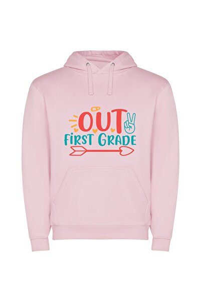 iLovePrints First Grade Design Champ Φούτερ με κουκούλα σε χρώμα Ροζ