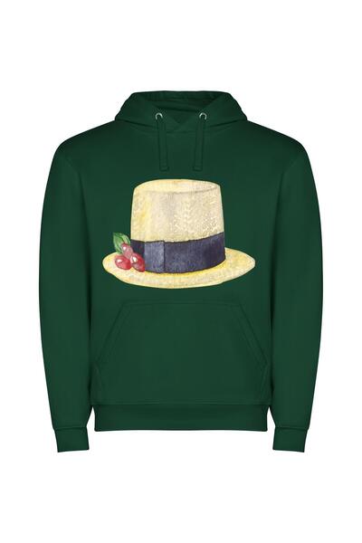 iLovePrints Fruitful Headwear Collection Φούτερ με κουκούλα σε χρώμα Πράσινο