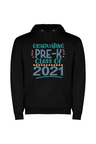 iLovePrints 2021 Pre-K Grad: Future Seniors Φούτερ με κουκούλα σε χρώμα Μαύρο