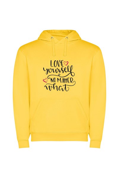 iLovePrints Fotogra-Love: Inspire, Embrace, Empower Φούτερ με κουκούλα σε χρώ...