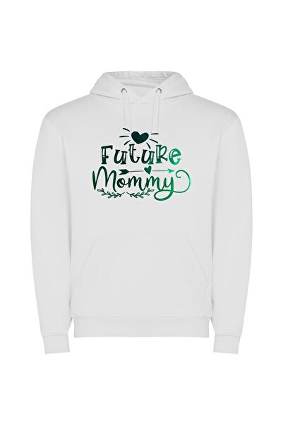 iLovePrints Future Mommy's Watercolor Wonderland Φούτερ με κουκούλα σε χρώμα ...