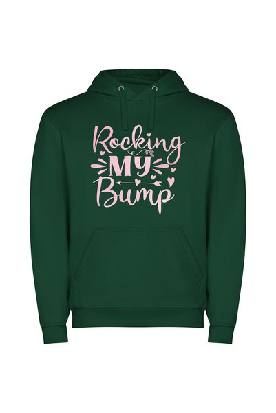 iLovePrints Bump Mapped Elegance Φούτερ με κουκούλα σε χρώμα Πράσινο