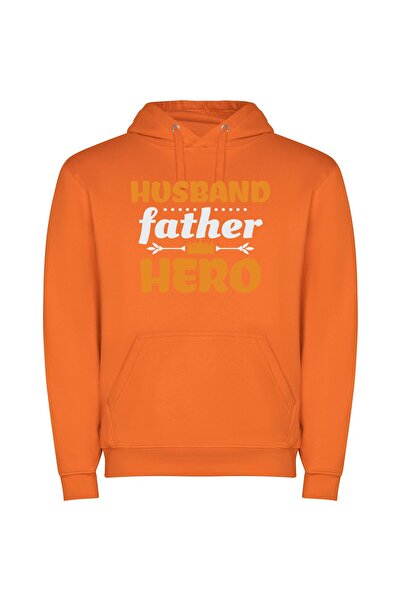 iLovePrints Gentleman Hero: Father & Husband Φούτερ με κουκούλα σε χρώμα Πορτ...