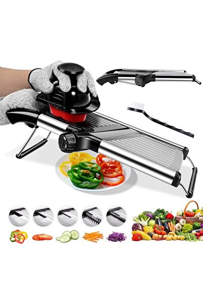 Zvonema ZNM Mandoline Food Slicer - Adjustable Mandoline Slicer for Kitchen, ...