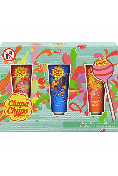 Chupa Chups Set cadou cremă de mâini, 3 x 50 ml, arome fructate, hidratare și...