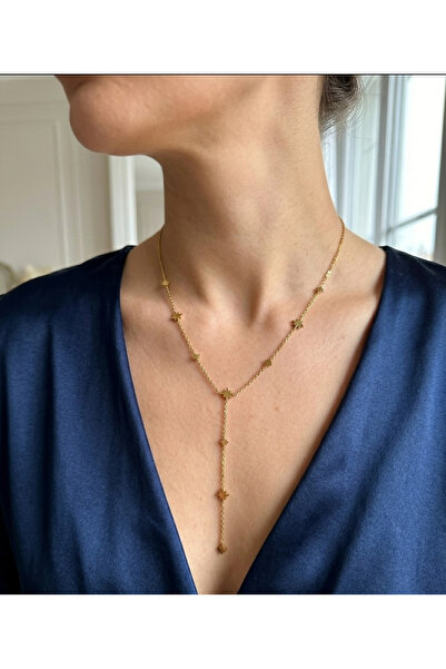RubiBes Jewelry Çelik Y Kolye