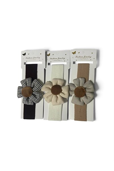 petitbee home مجموعة من 3 ربطات شعر للأم والطفلة بنمط الزهور