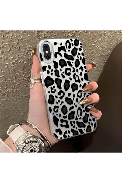 CHICASELUX iPhone XS Max Compatible High Quality Black Leopard Phone Case, Sh...