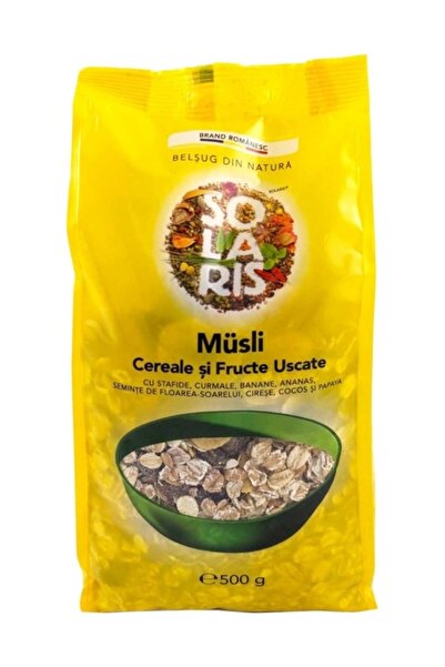 Solaris Plant Musli original din Cereale integrale si Fructe uscate, 500g