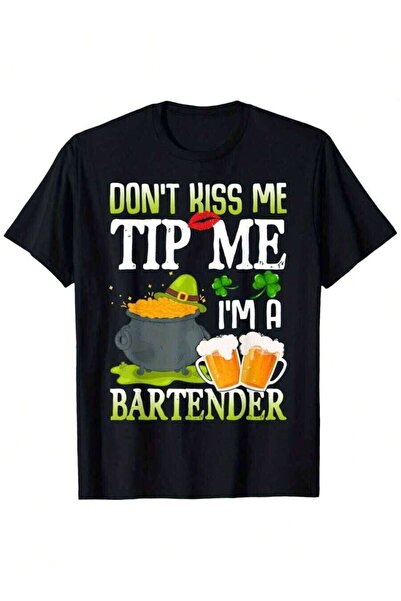 135 تي شيرت Don't Tip Me I'm A Bartender St Patricks Day ذو تصميم فضفاض جديد ...