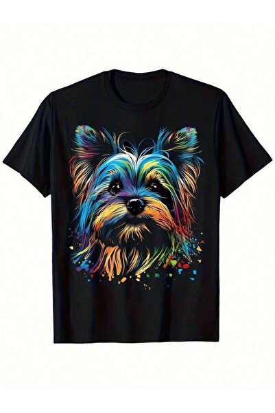135 Dog T-Shirt Men And Women - Retro Yorkie Face Graphic Tee, S-XXXL Sizes, ...