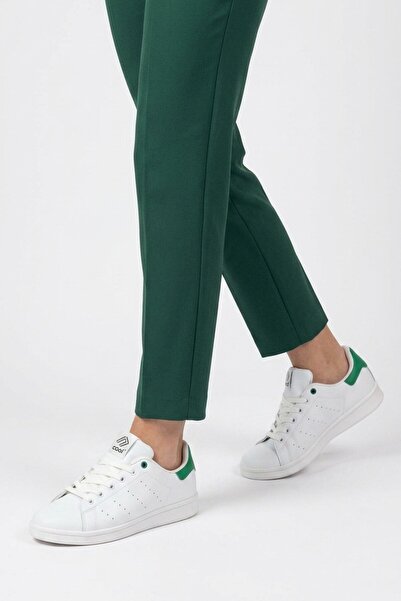 Cool Unisex bijelo-zelene dnevne sportske patike, udoban ležerni model Ursula G