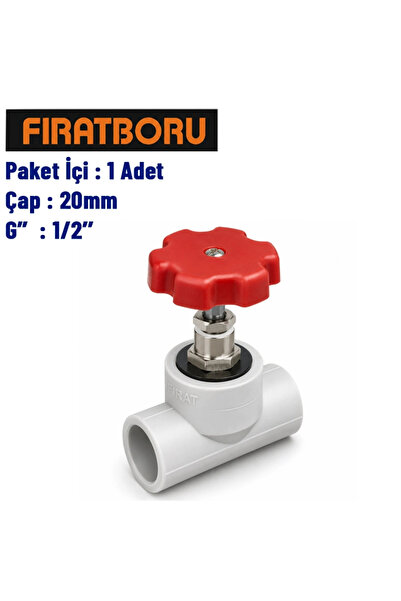 FIRAT Sıva Altı Vana 20mm, 1/2'', 1 Adet, 7B82020127