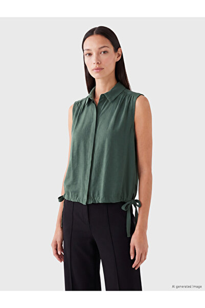 LC Waikiki Green Oversize Women's Shirt