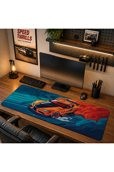 RUGRUMBA DRW1012 40x90cm Gaming Player XL Mousepad cu margini cusute, dimensi...
