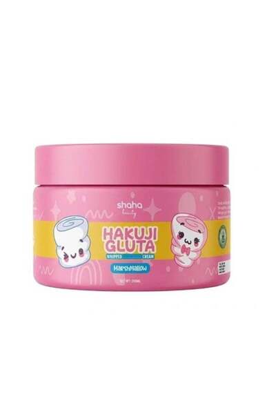 SHAHA Beauty Hakuji Gluta Marshmallow Whipped Body Cream 200ml Light Hydratin...