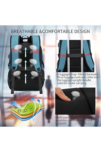 CAFELE 17.3 Laptop Backpack Travel Computer Backpack College Bookbag School B...