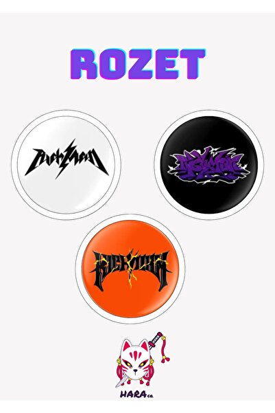 Hara Company AESPA KPOP Grubu Rich Man Albüm Rozet Seti / Çanta Süsü