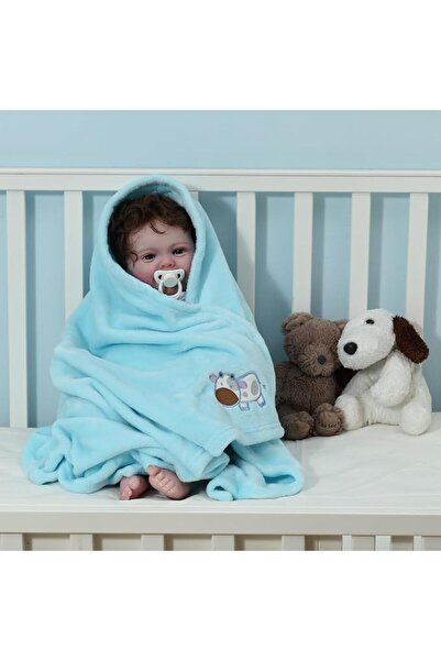CREVENT 76X102CM Cute Plush Cozy and Warm Fleece Baby Blanket for Girls Infan...
