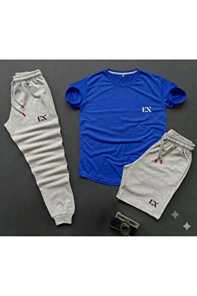 CLOTHES33 T-Shirt, Sweatpants, Shorts 3-Piece Combination, Thin Summer, Sweat...