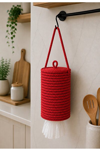 ÖRGÜM Bag Holder 25X19 cm Decorative Bag Organizer with Cover