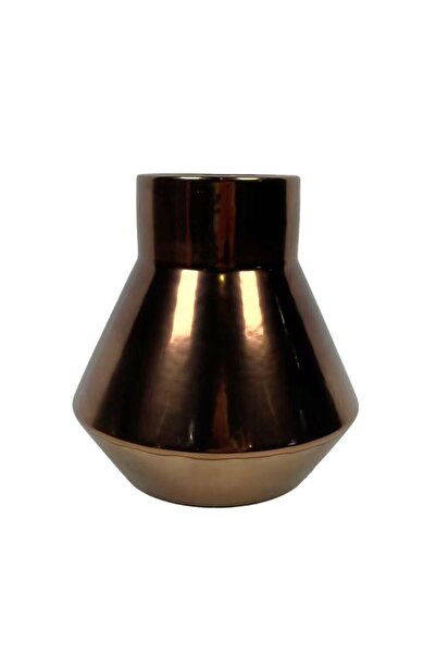 Generic Mirabella Ceramic Vase 17.2X17.2X17.2 cm -Gold