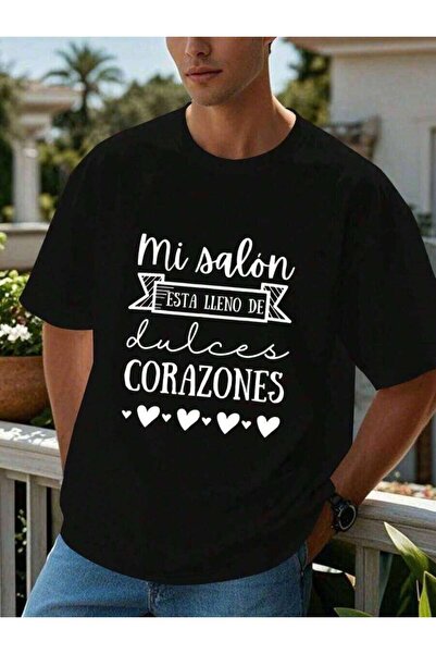 9JY Men's Spanish Valentine's Day T-Shirt - "I Love You" Salon-Themed Design,...